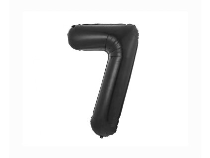 Fóliový balón číslo 7 čierny, 85cm, 3,95 EUR s DPH