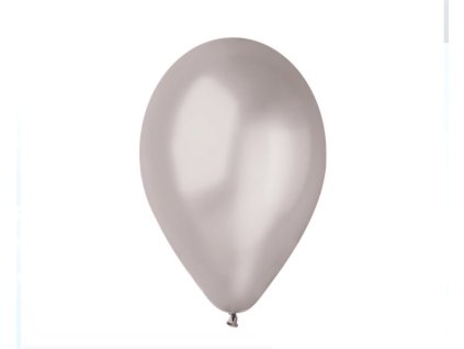 Latexový balón 30cm metalický strieborný, 0,30 EUR s DPH