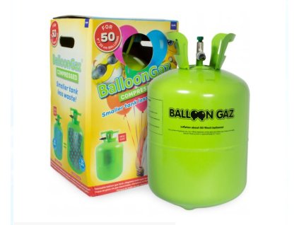 Hélium na 50 balónov, 50 latexových balónov priemer 23cm, alebo 16 foliových 43cm, 76,15 EUR s DPH