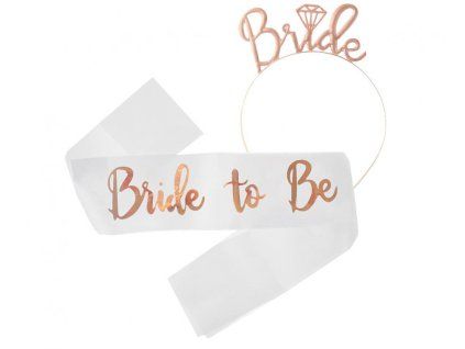 Šerpa a čelenka Bride to Be