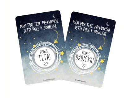 stiraci los oznameni tehotenstvi cekame miminko oznameni budes babicka