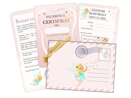 dopis od zoubkove vily darek co nosi zoubkova vila zubenka jak vypada