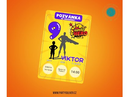 pozvanka nahled superhrdina