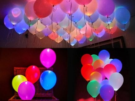 Svítící nafukovací balónky