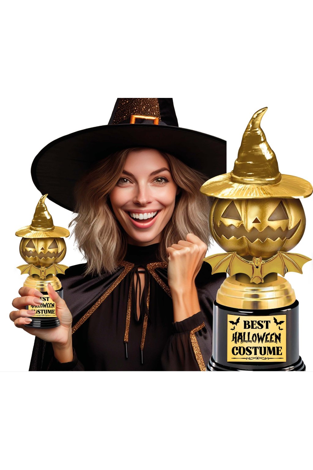 Nejlepší Halloweenský kostým - trofej  22cm
