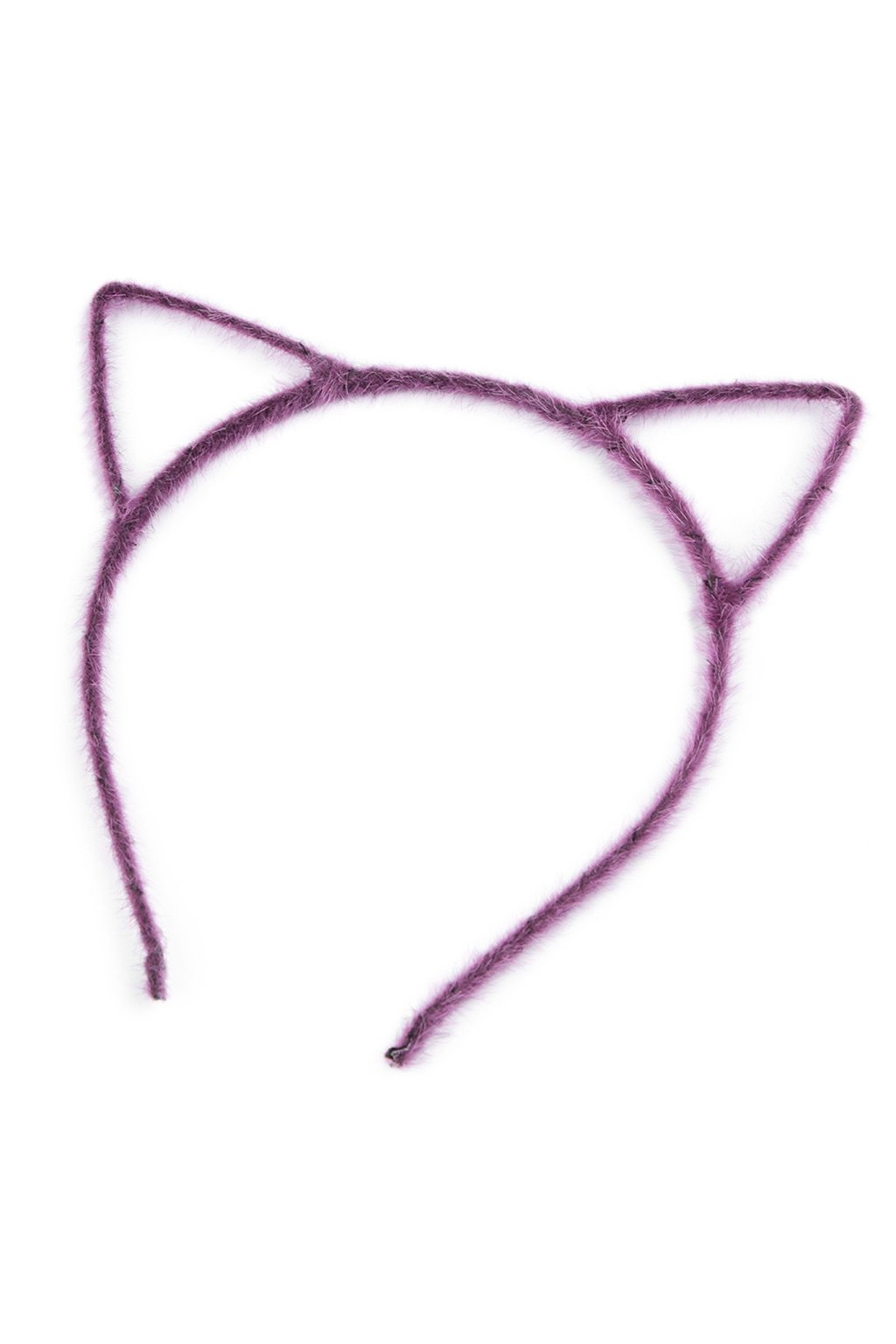 Kočička - dětská čelenka do vlasů fialová