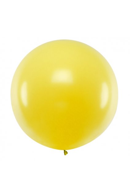 Nafukovací balón Jumbo 1m kulatý - žlutý