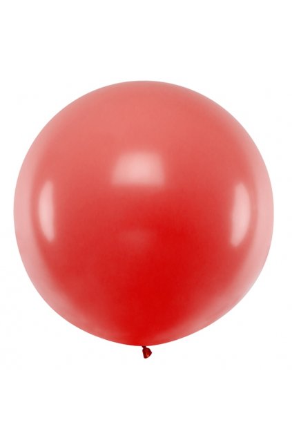 Nafukovací balón Jumbo 1m kulatý - červená