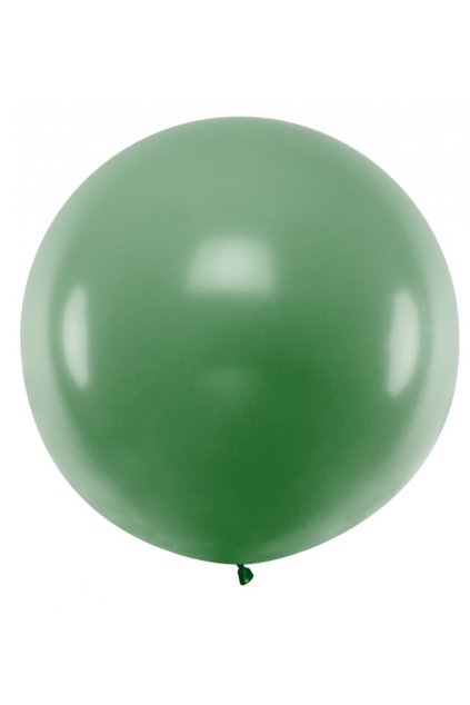 Nafukovací balón Jumbo 1m kulatý - tm. zelená