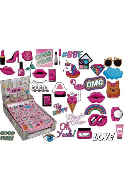 Crazy Girls - sada samolepek 34ks