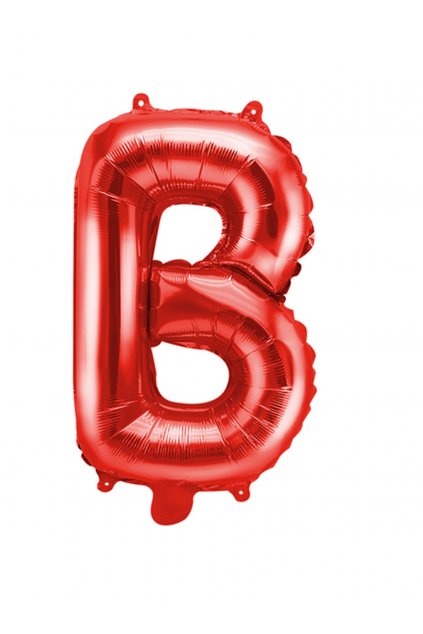 Balónek fóliový písmeno B - 35cm - červený