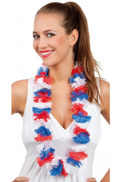 Havajský věnec - česká trikolóra