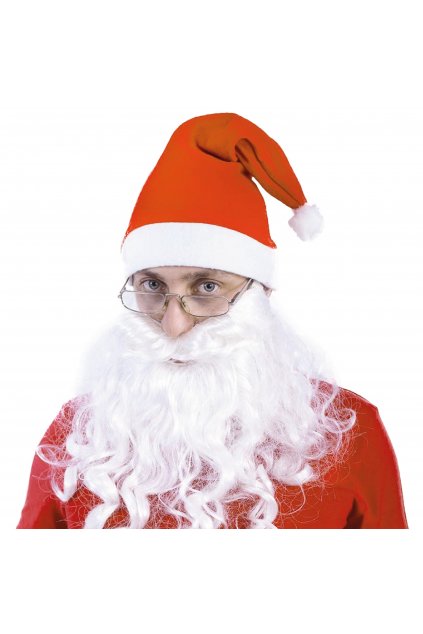 Dlouhé bílé vousy pro Santu a Mikuláše