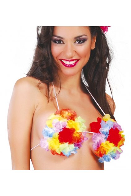 Havajská podprsenka s květy