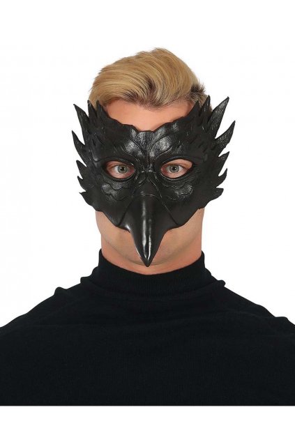 Maska černá sova - BLACK OWL