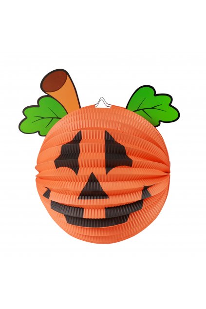 Lampion dýně 25cm - dekorace Halloween