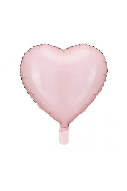 Sv. růžové srdce - fóliový balónek 45cm