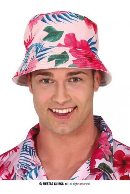 Havajský klobouk - plamenák