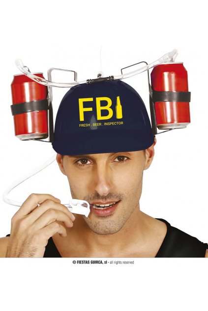 pivní helma FBI