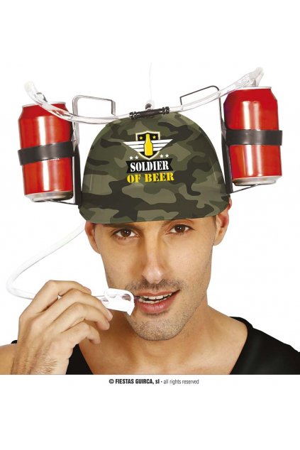 Vojenská pivní helma -  Soldier of beer