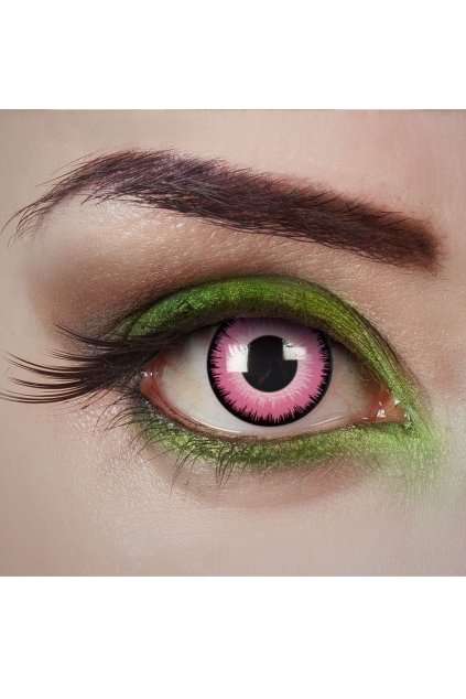 Růžové kontaktní čočky roční - Open your Eyes