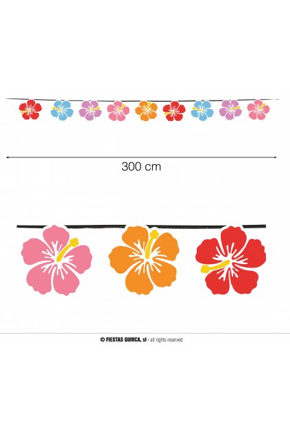 Hawai girlanda květinová 300cm