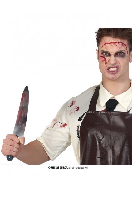 Krvavý nůž 39cm - Halloween