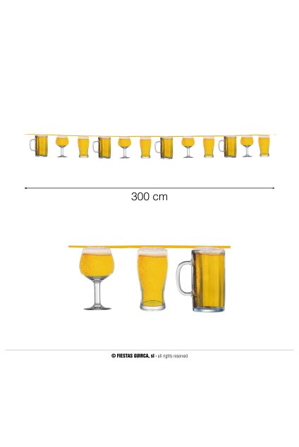 Pivní girlanda - girlanda pivo 300cm