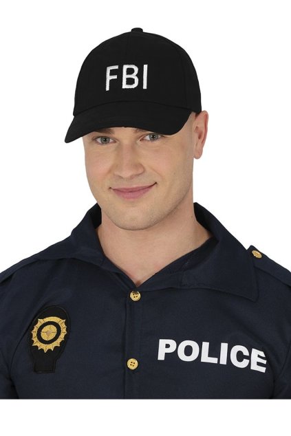 FBI - černá čepice - kšiltovka