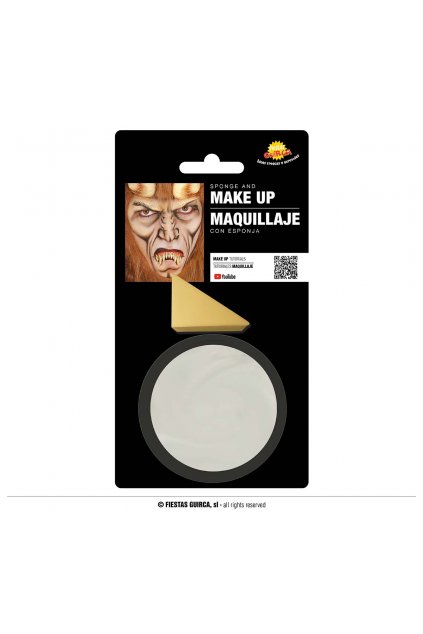 Stříbrné líčídlo - makeup s aplikační houbičkou