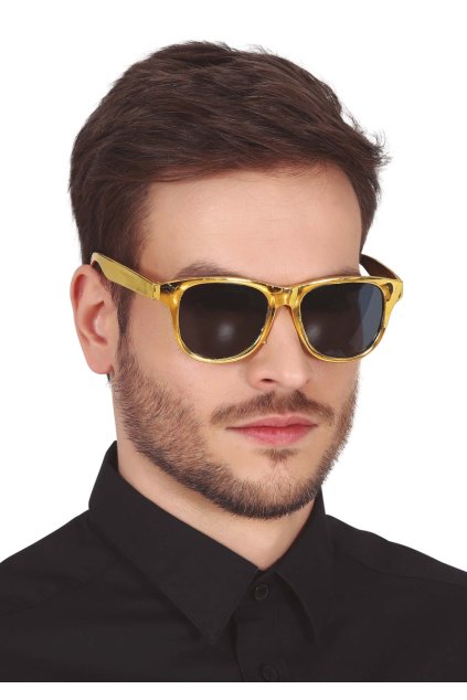 zlaté párty brýle