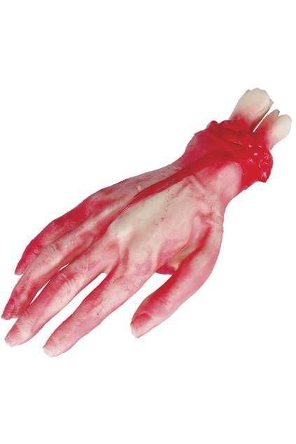 Krvavá useknutá ruka - Halloweenská dekorace