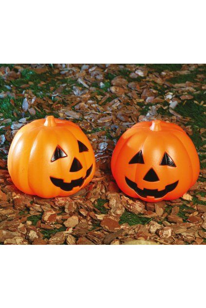 Svítící dýně 15 cm - Halloween
