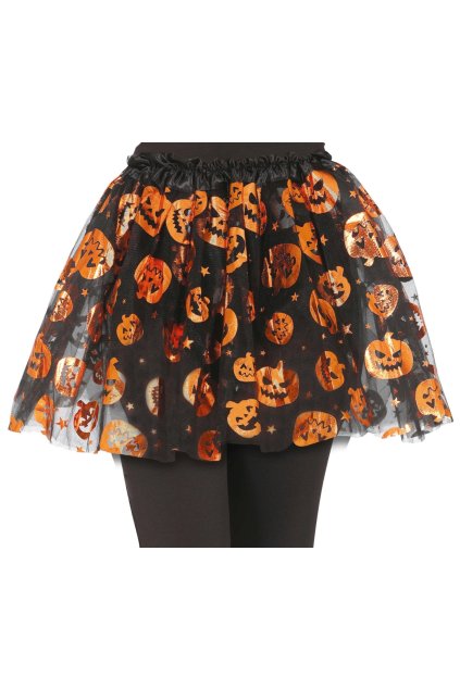 Dětská halloweenská tutu sukně s dýněmi