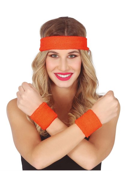 Oranžová retro potítka