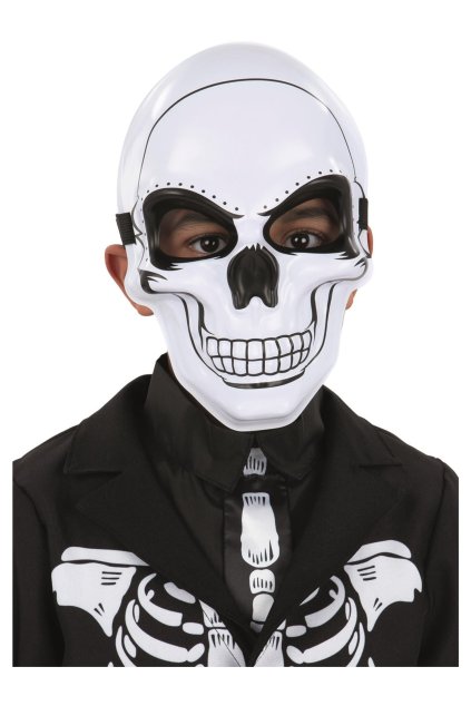 Kostlivec - levná dětská maska na Halloween