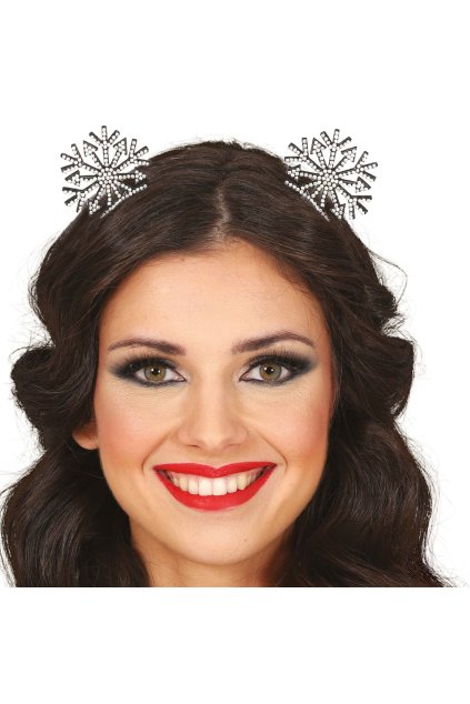 Sněhová vločka - vánoční čelenka