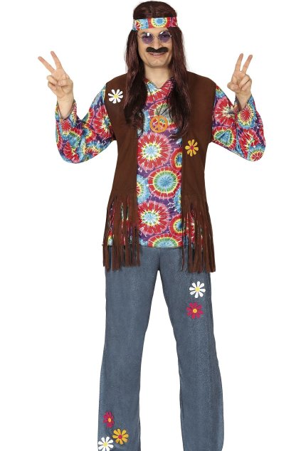 Hippies 70. léta - pánský retro kostým
