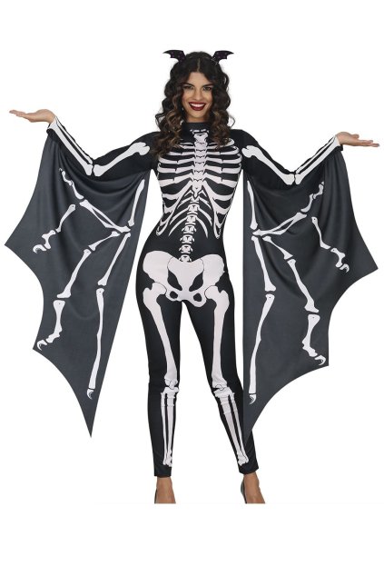 Kostlivec s křídly - dámský kostým na Halloween