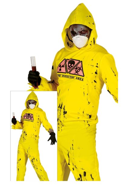 Radioactivní Zombie - kostým na Halloween