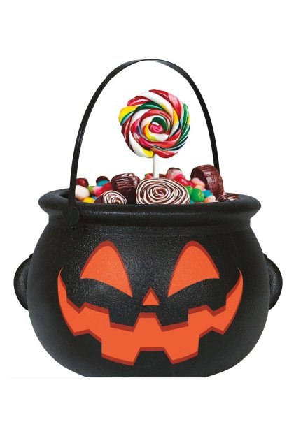 Děsivá dýně - kotlík na sladkosti Halloween