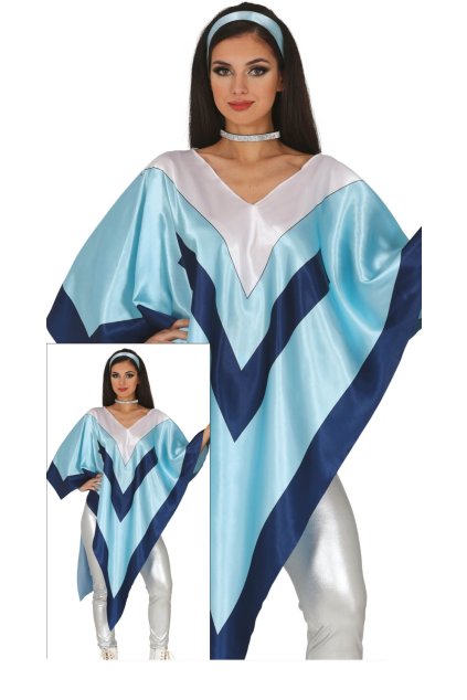 Dámské disco retro pončo - 70. léta