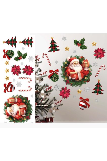 Vánoční samolepky na zeď