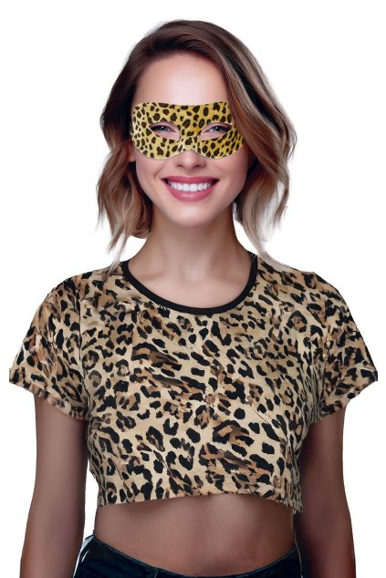 Maska leopard - škraboška