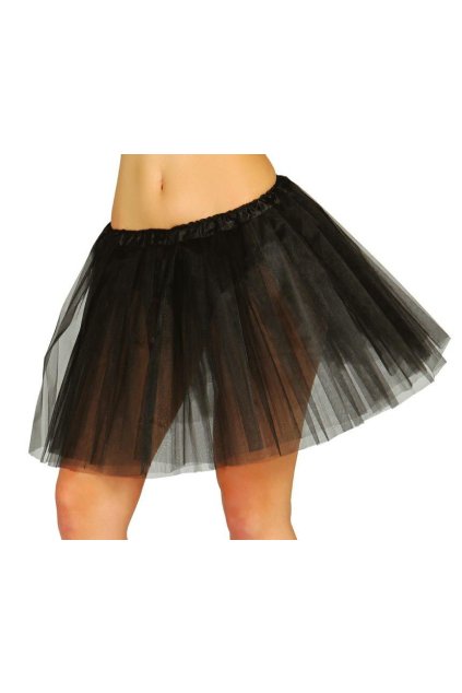 Tylová tutu sukně 40cm - černá