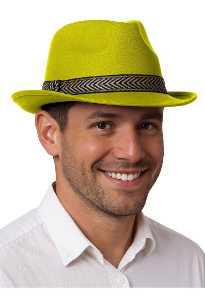 Žlutý párty klobouk - gangster