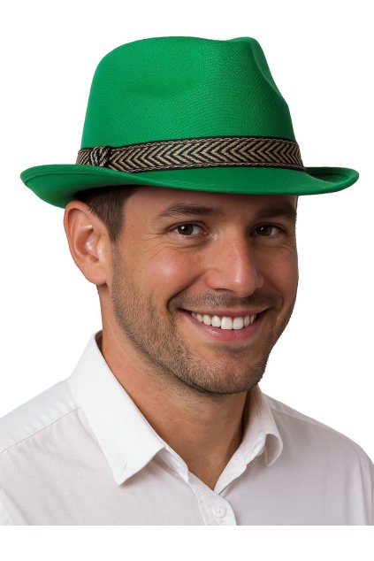 Zelený párty klobouk - gangster