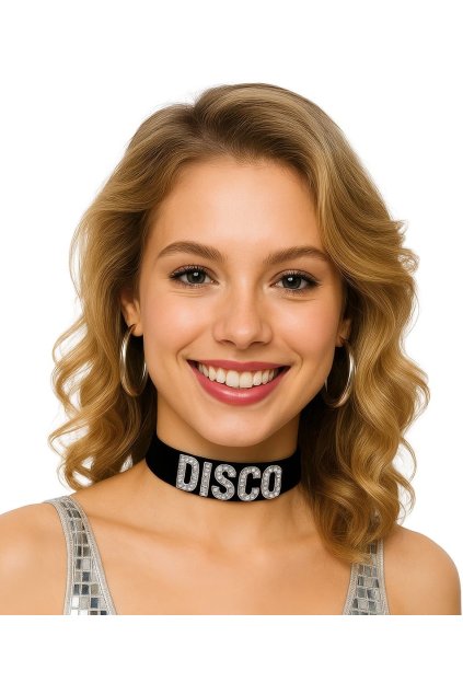 Retro disco náhrdelník 90. léta