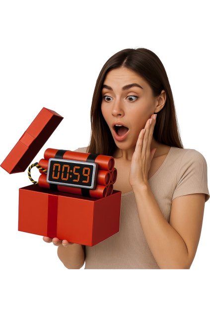 Dynamit s časovačem 22cm - atrapa