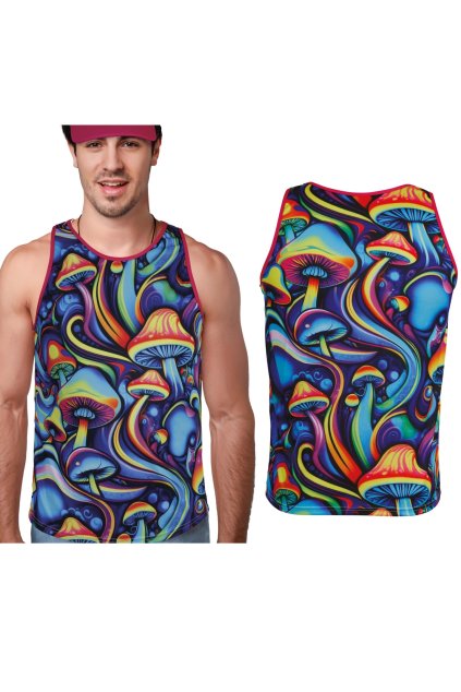 Párty festivalové tílko - Psychedelic shrooms